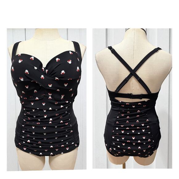Torrid 1 (1X 14/16) Disney Minnie Mouse One Piece Underwire Push Up Swimsuit - Picture 1 of 2